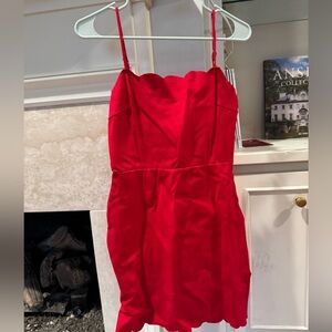 Beautiful and cute red cocktail dress!